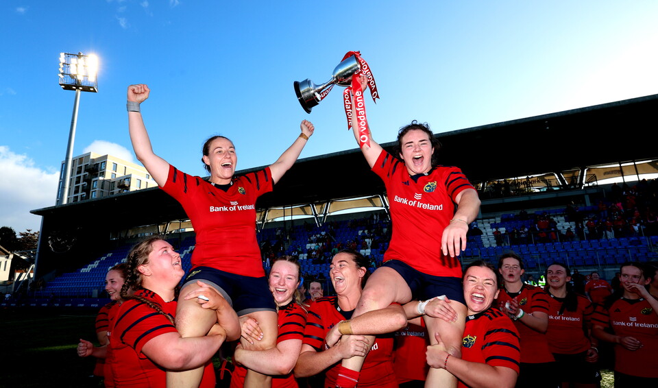 Chloe celebrates her final Interpro success with Munster