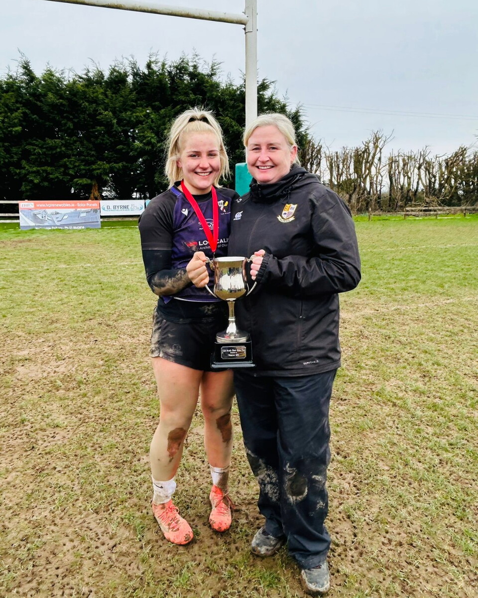 Ciara and Roisin celebrate trophy success