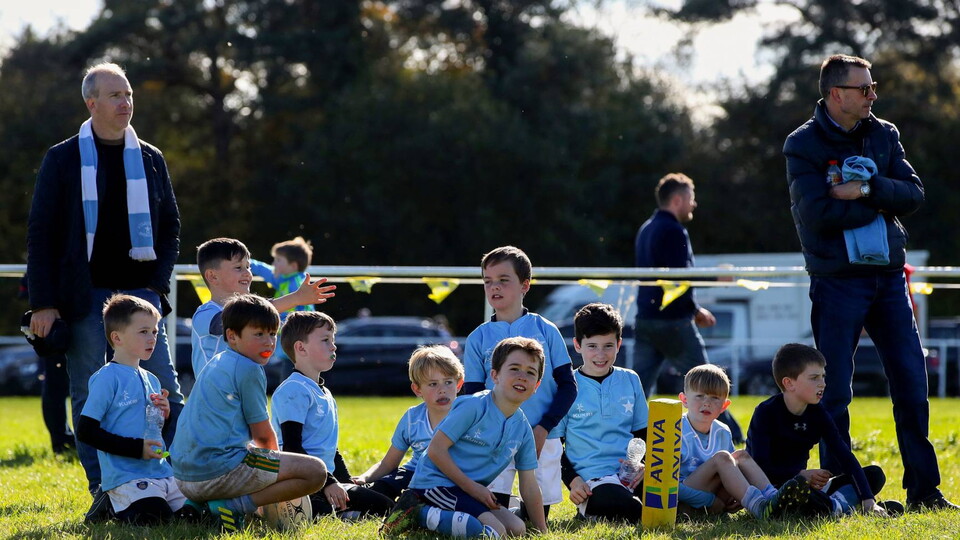 Mini rugby players 