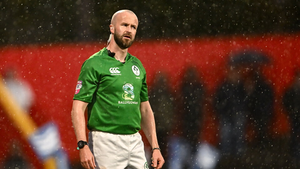IRFU referee Robbie Jenkinson