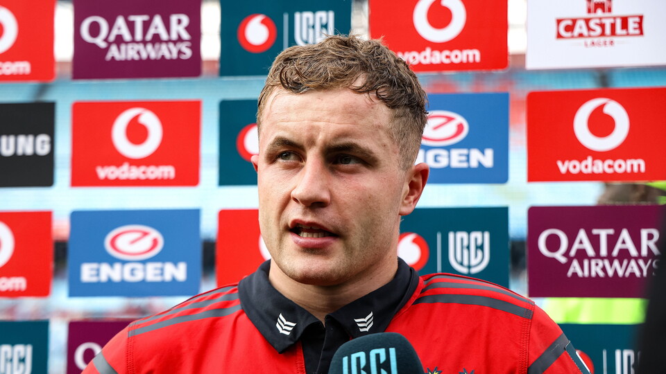 Craig Casey during a post-match interview