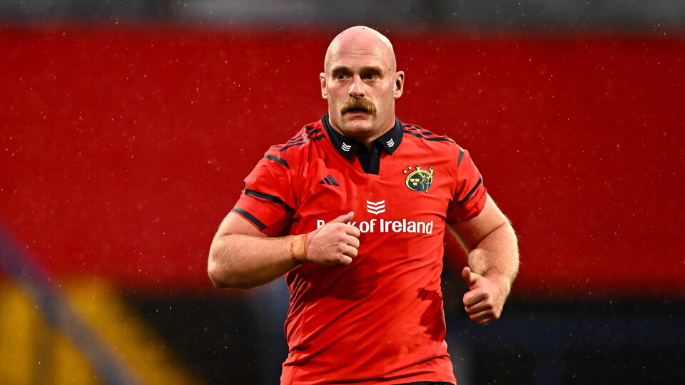 Oli Jager in action for Munster