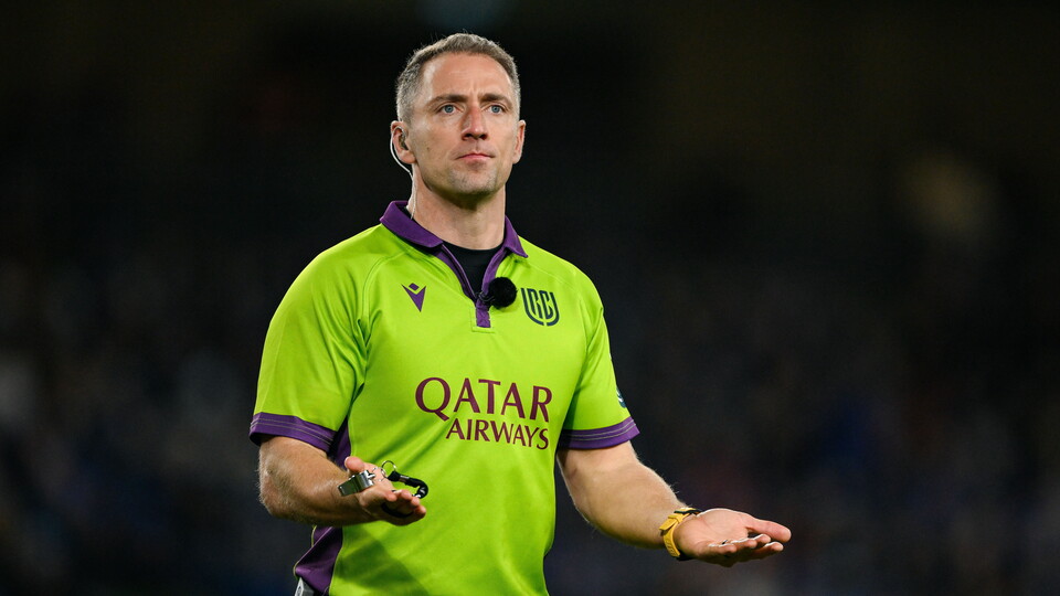 IRFU High Performance referee Andrew Brace
