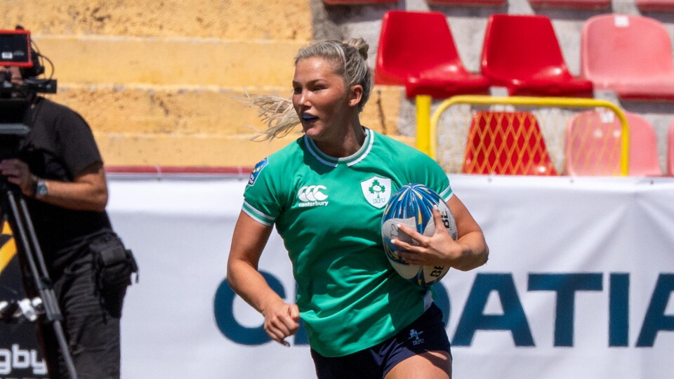 Alanna Fitzpatrick in action for Ireland in Split