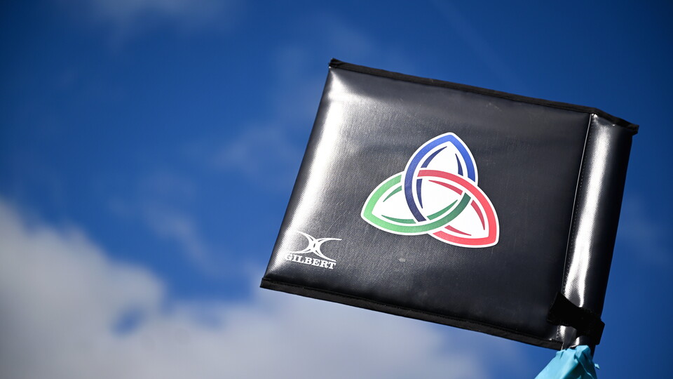 A cornerflag featuring the Celtic Challenge logo