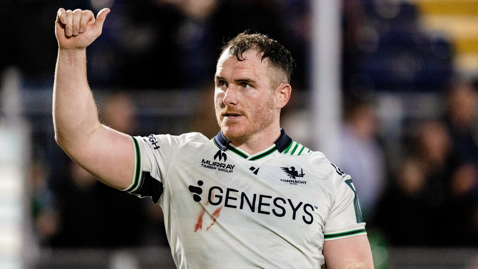 Peter Dooley is pictured after Connacht's win over Edinburgh in May