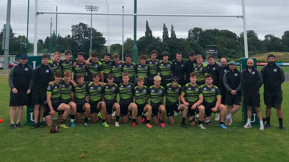 The IQ Rugby squad that played the Ulster U-19s