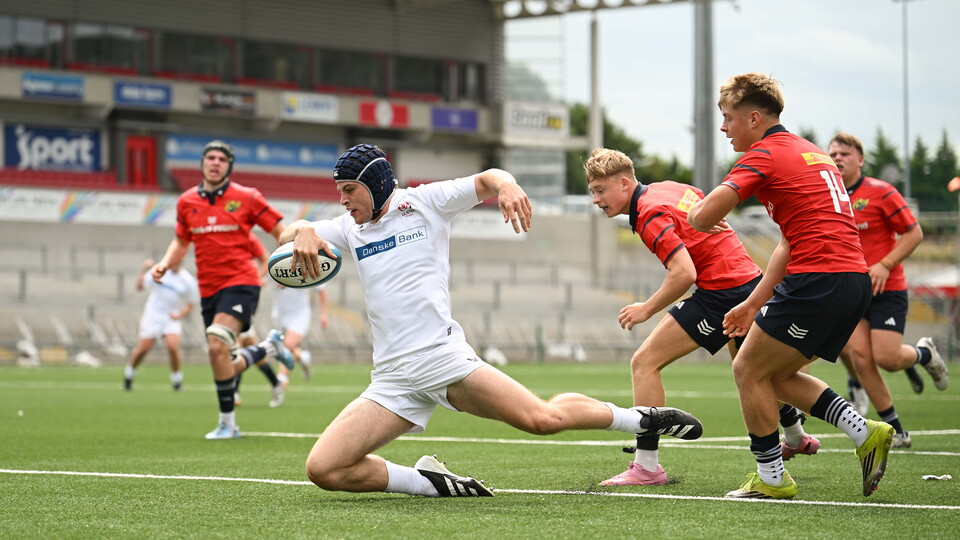 The Ulster U-18 Schools side scored five tries against Munster