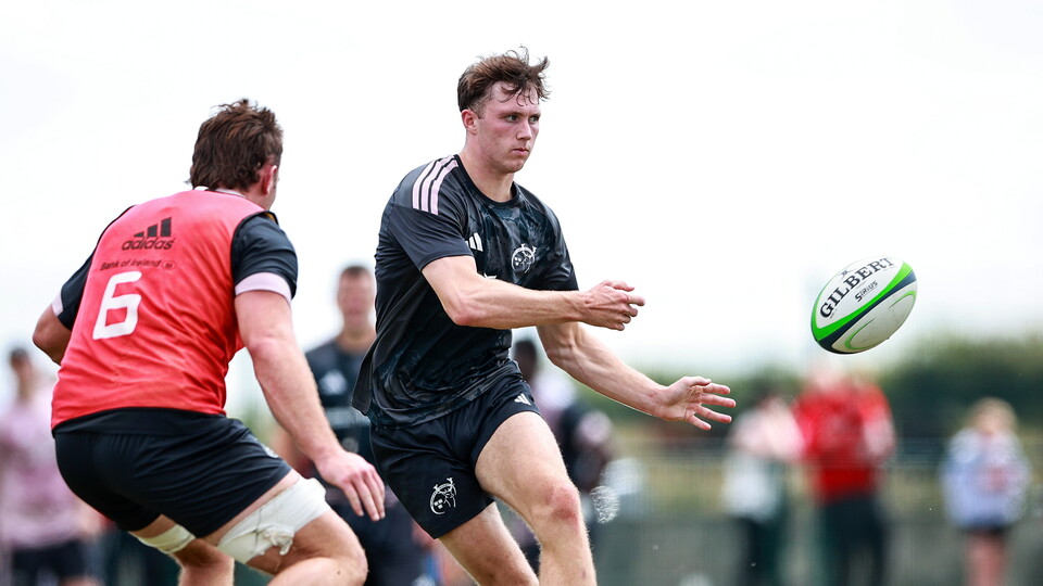 Tom Wood during a recent Munster open training session