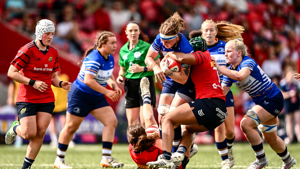 Munster newcomer Grace tackles fellow international Ruth Campbell