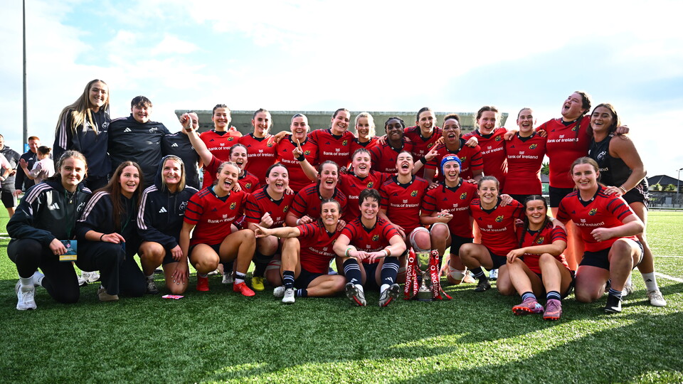 Munster celebrate after retaining the Interprovincial trophy
