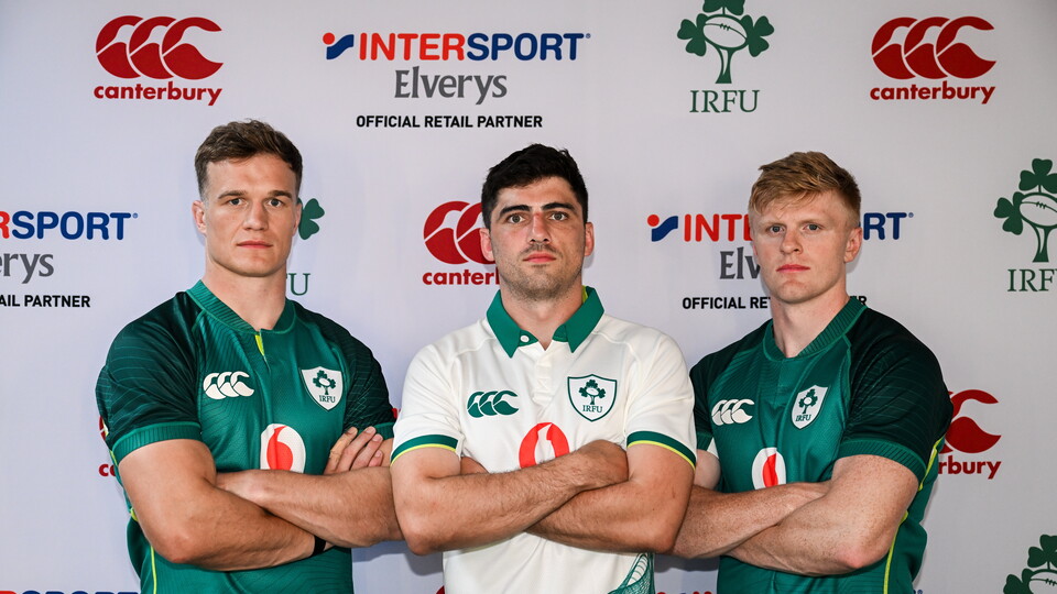 Ireland Men's players launch the new kit.