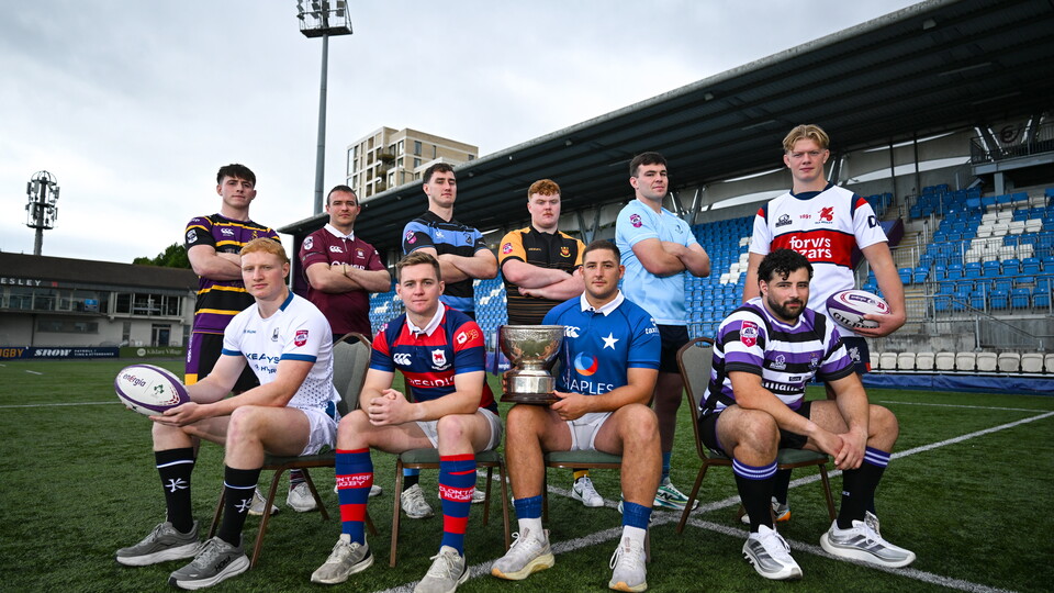 The Energia All-Ireland League Men's players at Energia Park