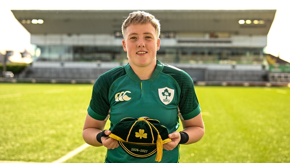 Beth Buttimer with her Ireland senior cap