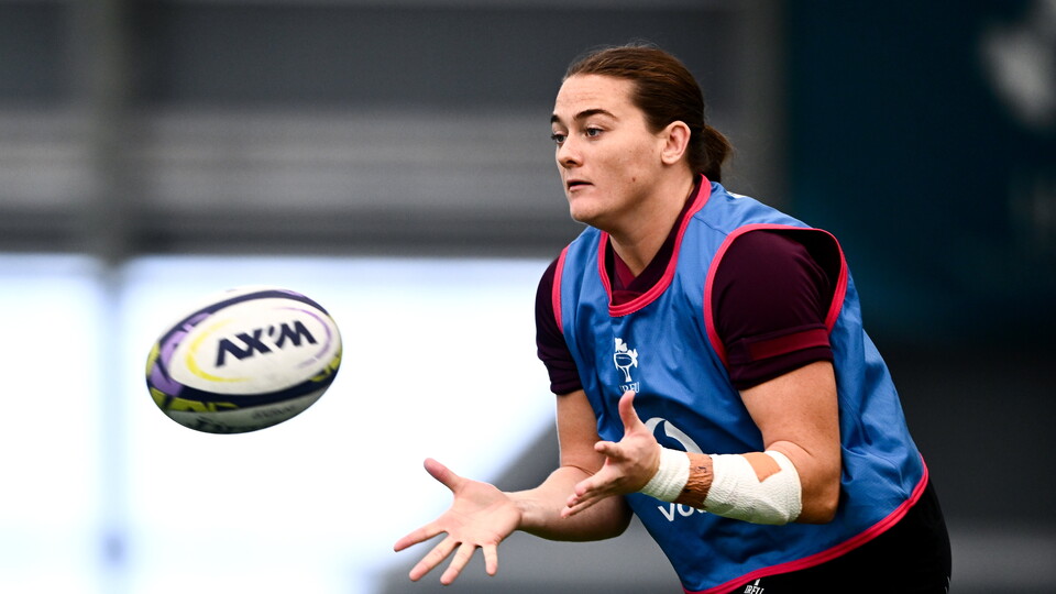 Jane Clohessy training with the Ireland squad