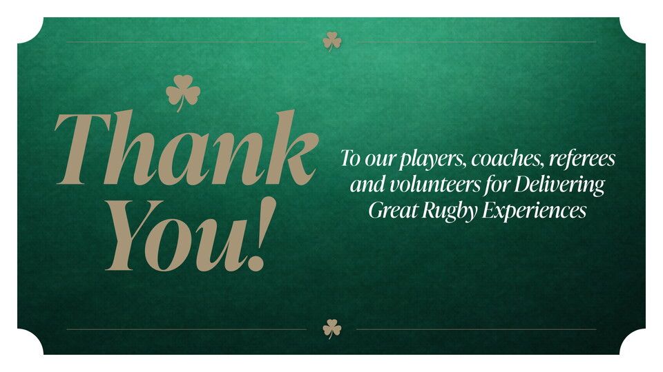 Thank you - rugby Dev strategy