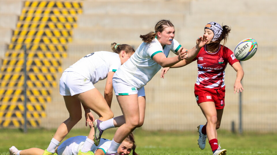 Heidi Lyons gets her pass away against Japan
