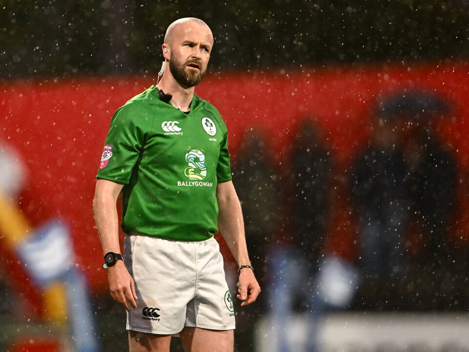 IRFU referee Robbie Jenkinson