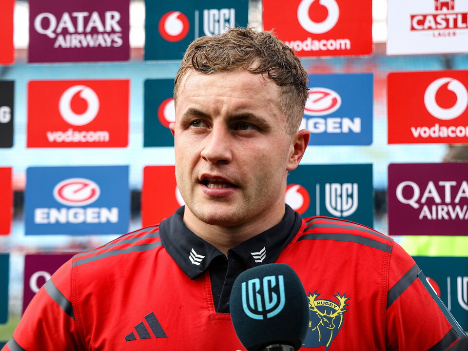 Craig Casey during a post-match interview