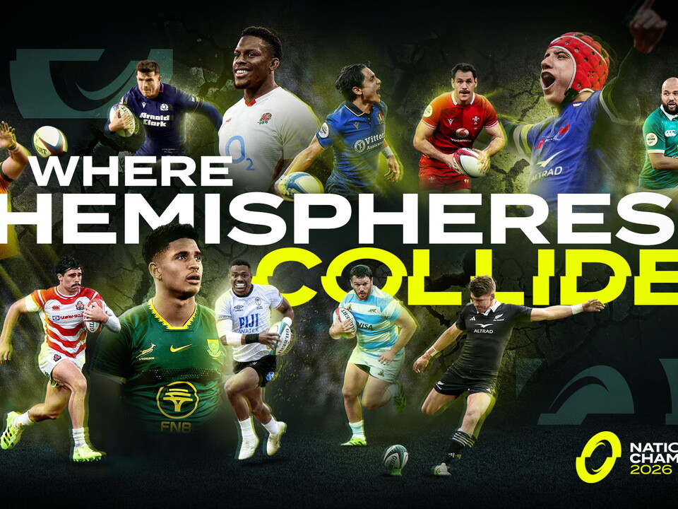 Collage of players representing the countries in the Nations Championship