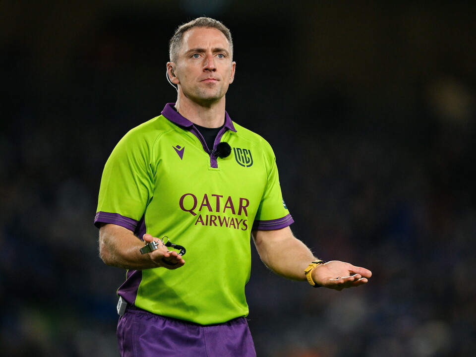 IRFU High Performance referee Andrew Brace