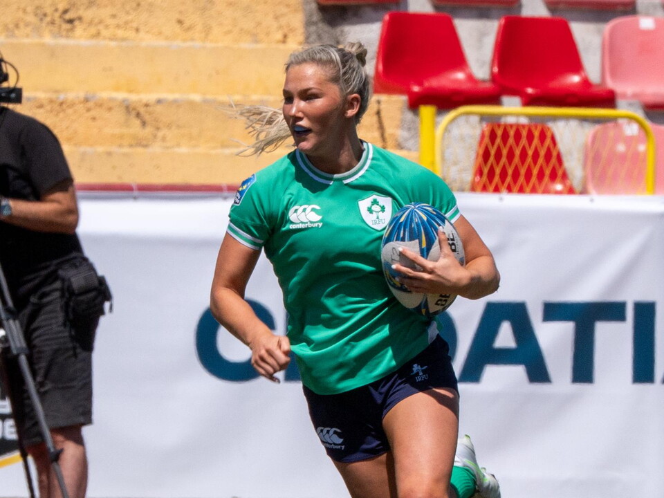 Alanna Fitzpatrick in action for Ireland in Split