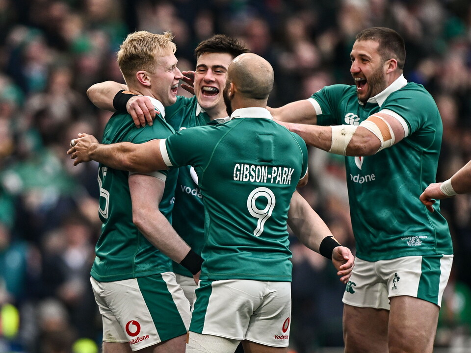 Ireland team celebrate