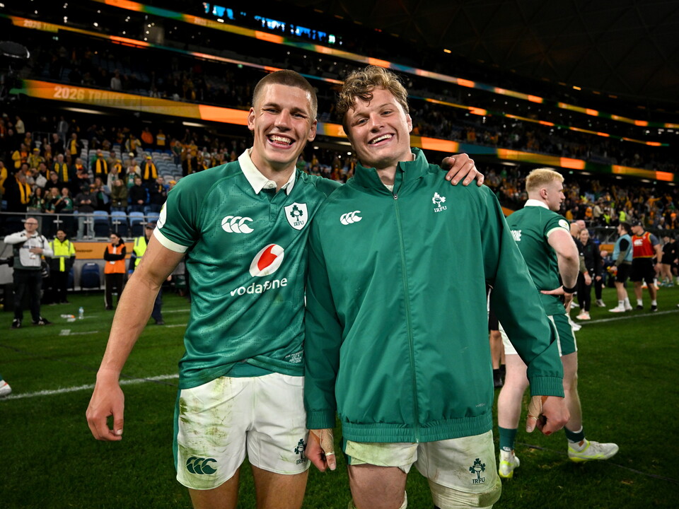 Sam and Cian Prendergast after the win over Australia