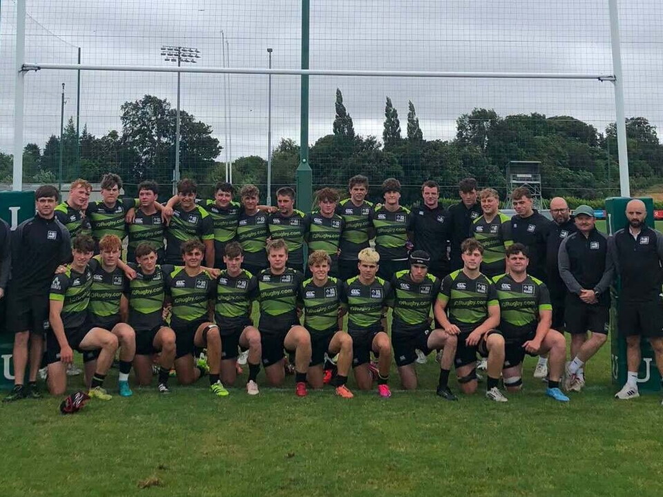 The IQ Rugby squad that played the Ulster U-19s