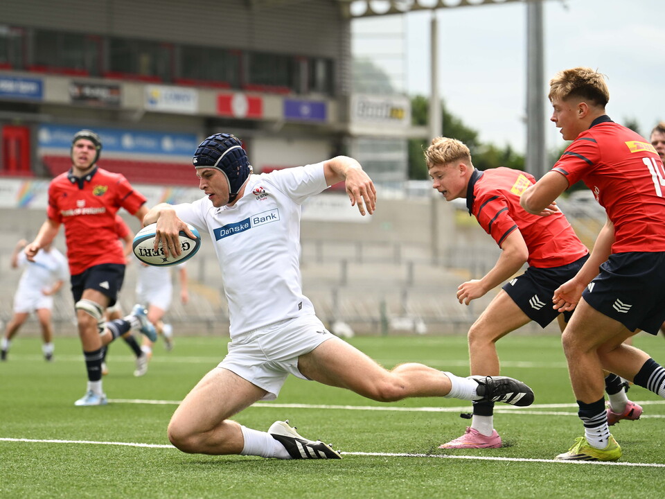 The Ulster U-18 Schools side scored five tries against Munster