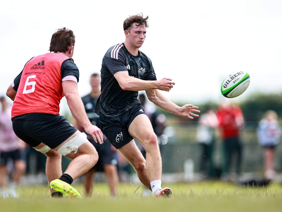 Tom Wood during a recent Munster open training session