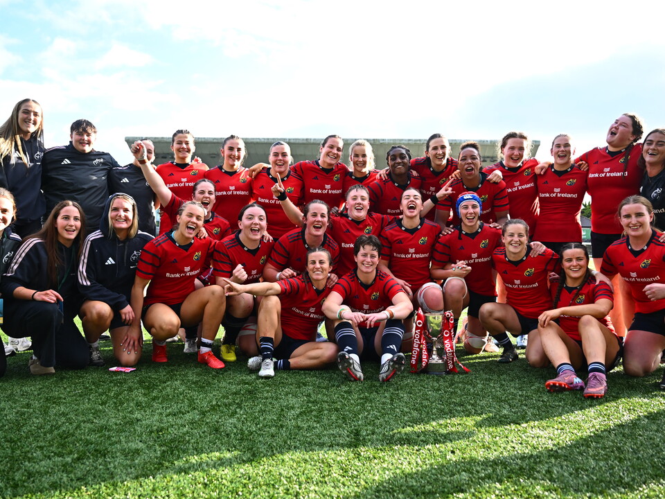 Munster celebrate after retaining the Interprovincial trophy