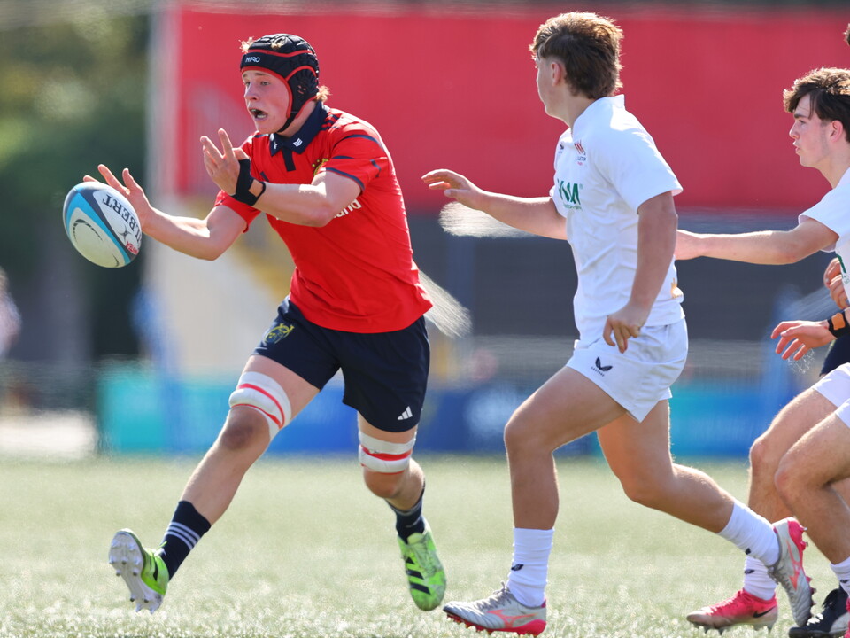Munster's Seán O'Sullivan in action during their U-18 Clubs Interpro clash with Ulster