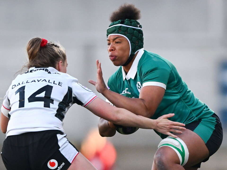 Grace Moore in action for Ireland
