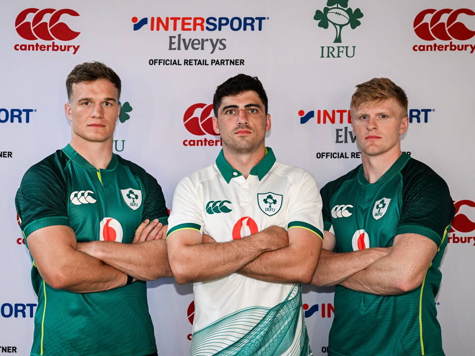 Ireland Men's players launch the new kit.
