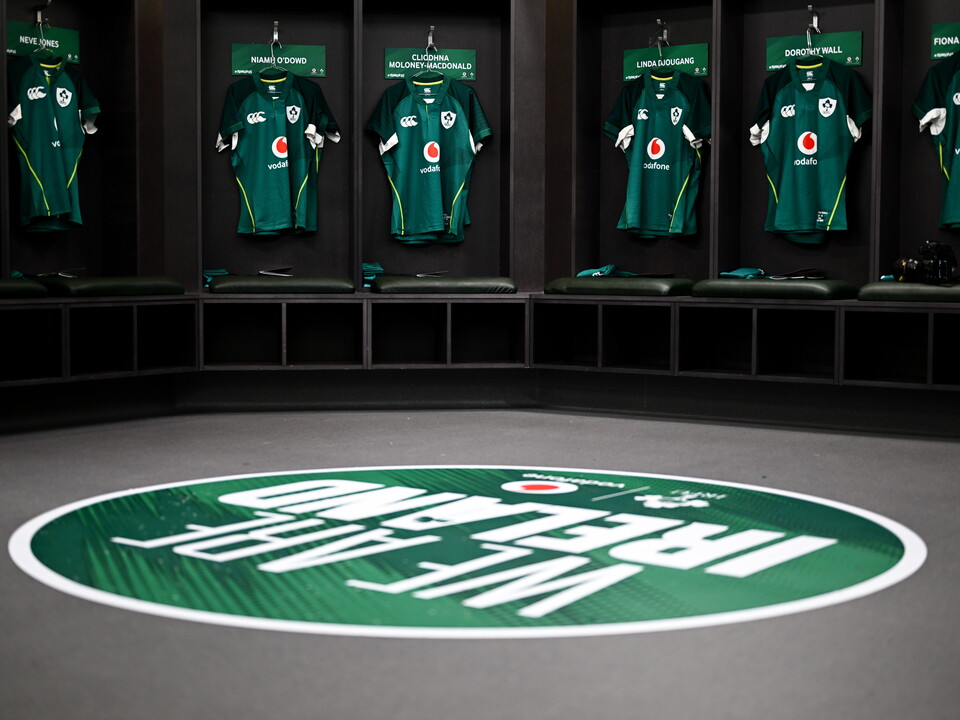 Inside the Ireland Women's dressing room in Tallaght