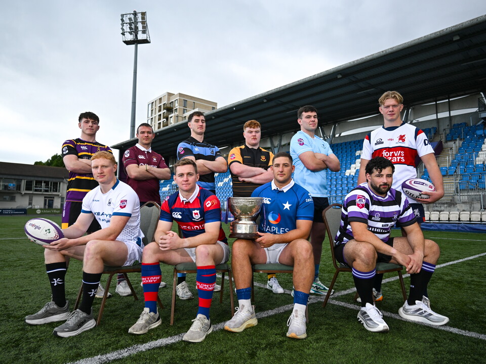 The Energia All-Ireland League Men's players at Energia Park