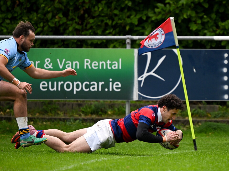 Peter Maher try for Clontarf