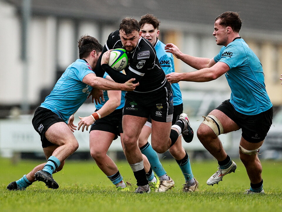 Ben Moxham of Ballymena in action against Galwegians